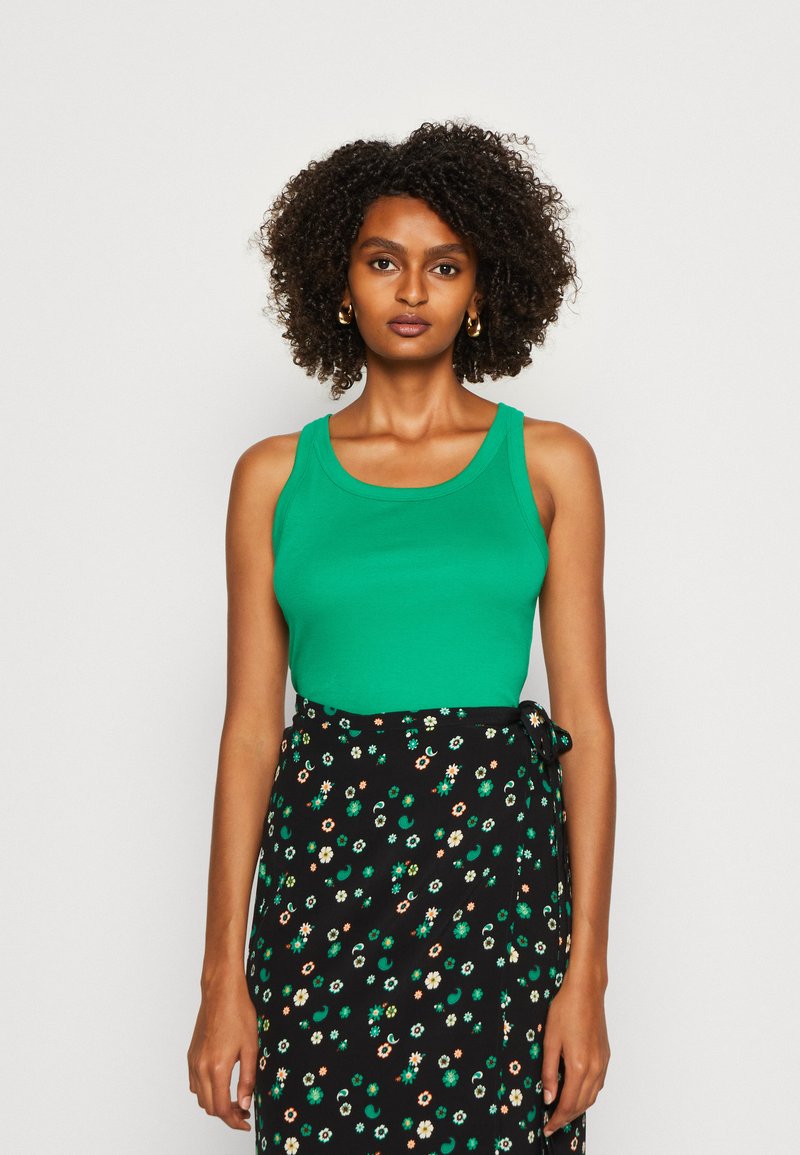 Marc O'Polo DENIM SLEEVELESS Topper amazon green/grønn Zalando.no