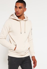 Urban Classics SWEAT BOMBER HOODY - Mikina s kapucí - sand
