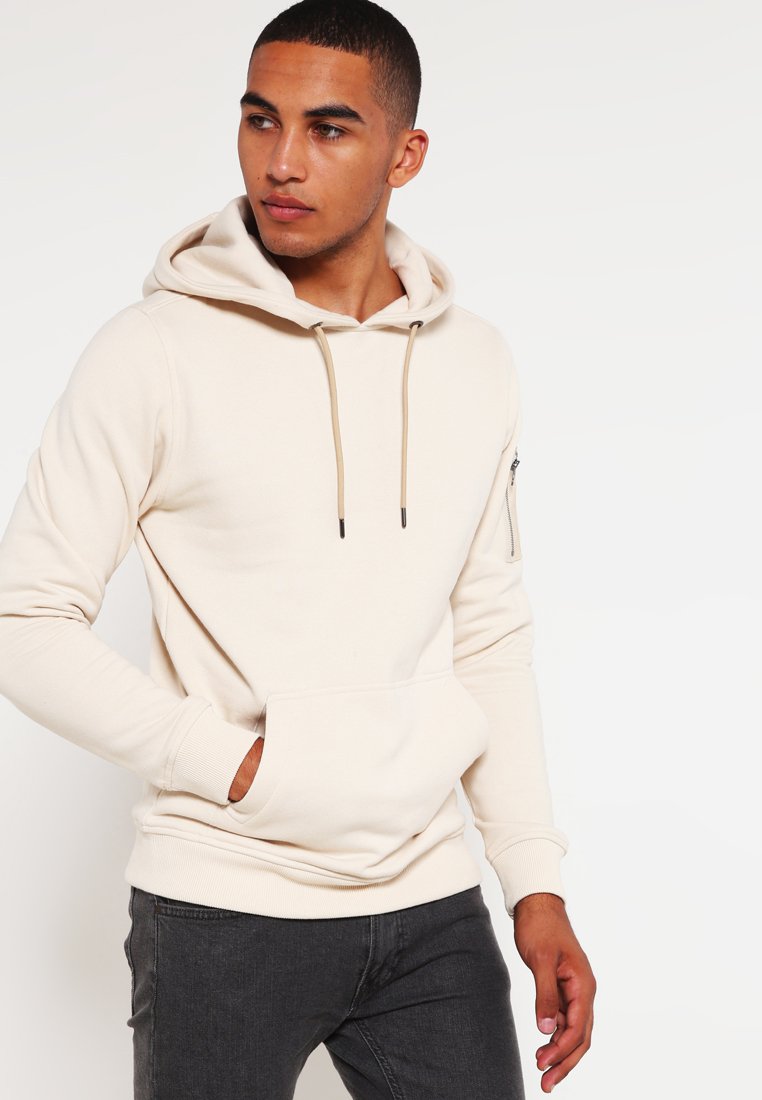 Urban Classics - SWEAT BOMBER HOODY - Hoodie - sand, Vergroten