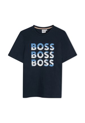 SHORT SLEEVES  - T-shirt imprimé - bleu cargo