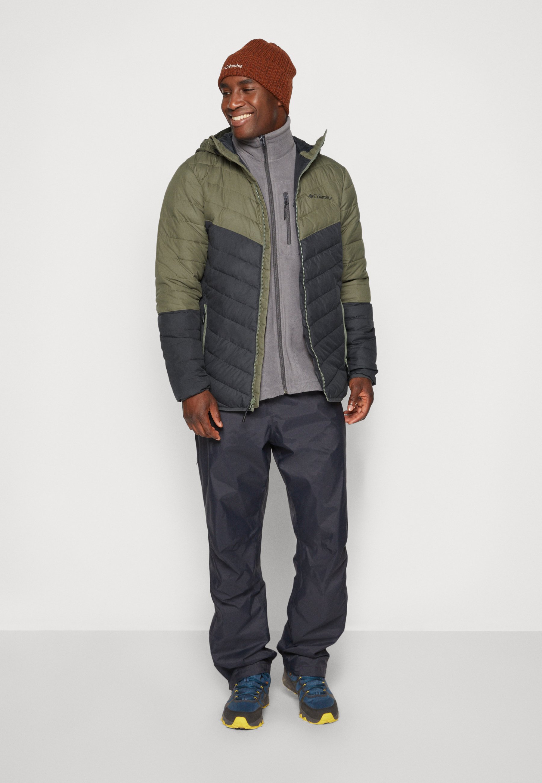 Columbia Eddie Gorge Hooded Jacket Olive Green Black - S