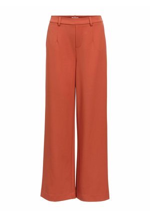 Object, OBJLISA WIDE PANT NOOS - Pantalon classique - burnt brick