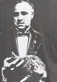 Re:Covered THE GODFATHER B&W SKETCH DARK - Camiseta estampada - dark grey marl