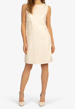 Robe fourreau - mottled beige