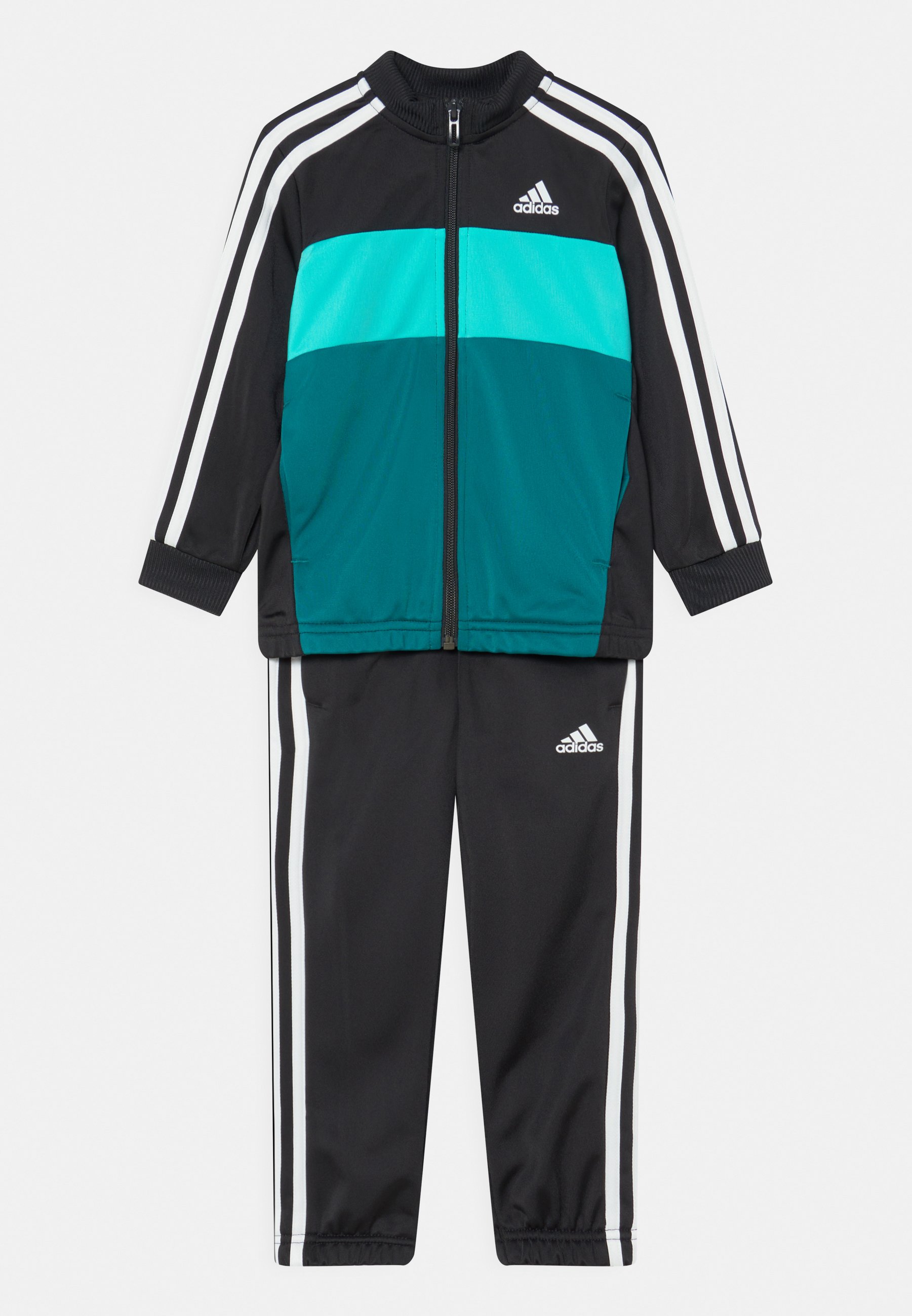 adidas Performance 3 STRIPES TRICOT TRACKSUIT - Tuta - black/bianco -  Zalando.it