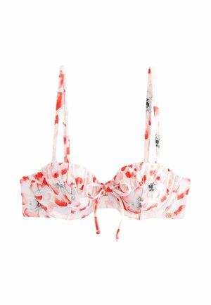 PADDED UNDERWIRED FIT - FLORAL WIRED - Bikini-Top - white