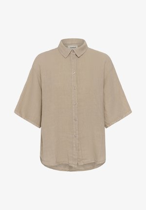 Soaked in Luxury, SLAURAN ARIA SHORT SLEEVE - Nööpidega pluus - brown
