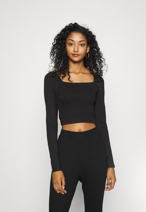 Top s dlouhým rukávem - black