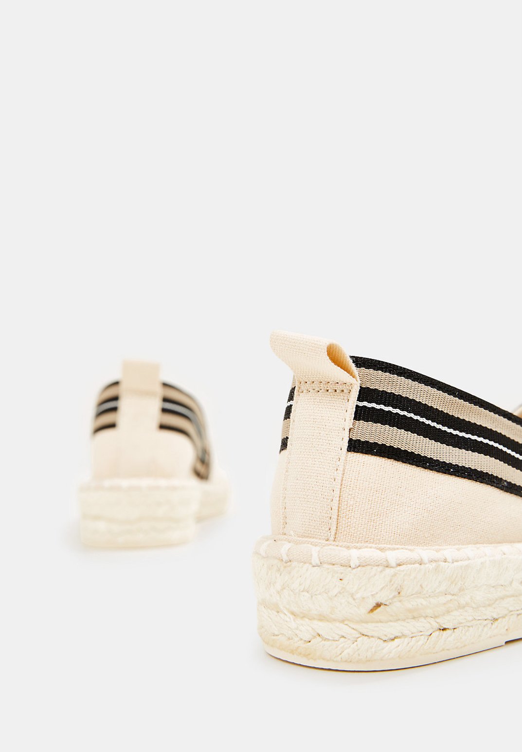 INES TAPE SLIP Espadrillos cream beige INES TAPE SLIP Espadrillos cream beige