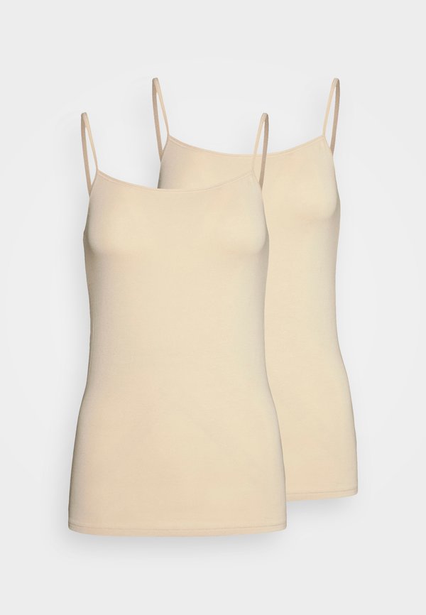 2PACK SPAGHETTI - Undershirt - sand4