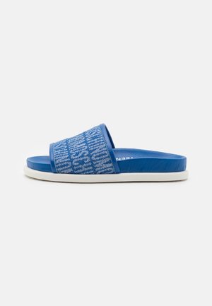 UNISEX - Sandalias planas - denim/white