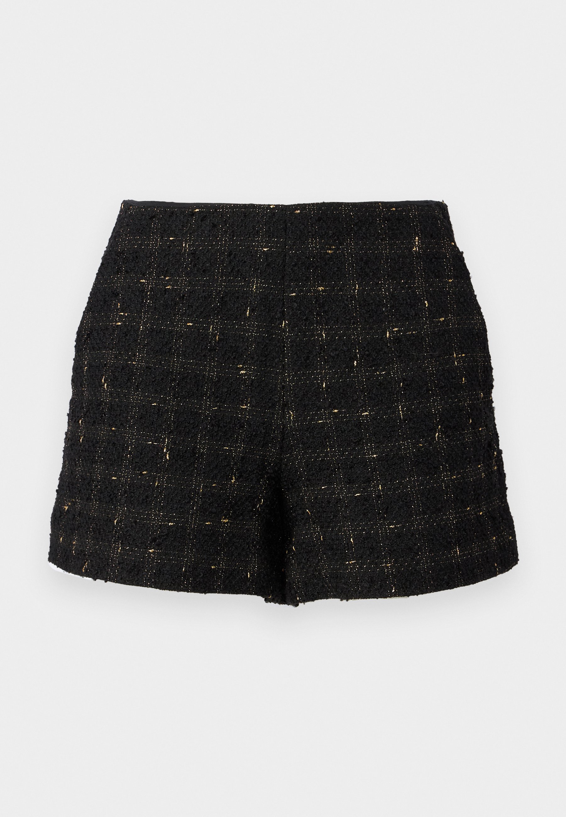 TWINSET Shorts - boucle black/gold/black - Zalando.co.uk
