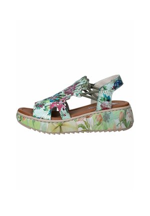 Rieker, V1784 - Platform sandals - mint multi