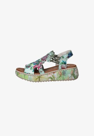 Rieker, V1784 - Platform sandals - mint multi