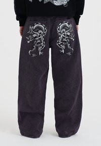 Ed Hardy - TWISTED DRAGON TINTED - Straight leg jeans - purple Thumbnail Image 1