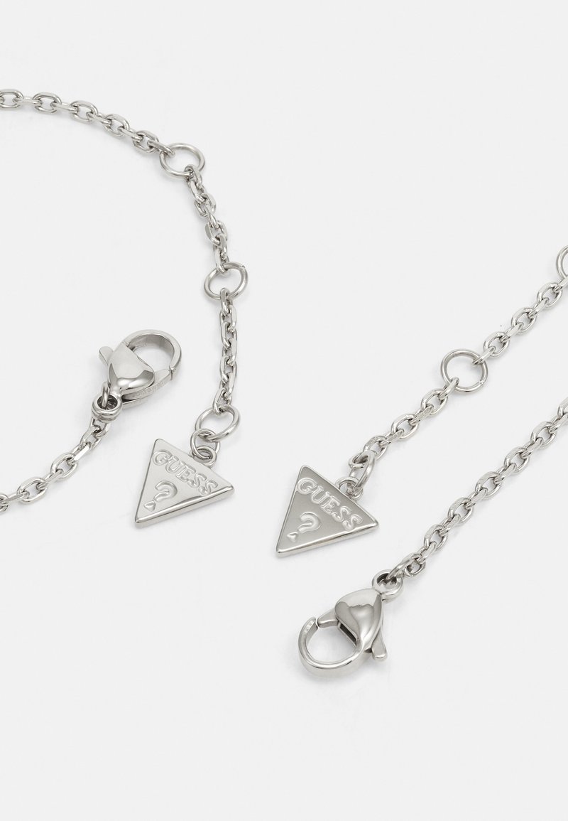 Guess MATELASSE COIN BRACELET SET Necklace silver-coloured