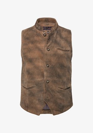 Men Plus, Vest - mahogany brown