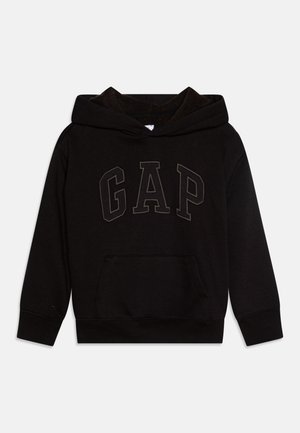 KIDS RELAXED GAP LOGO HOODIE - Sportinis megztinis - true black