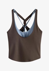 Unselected, chocolate brown