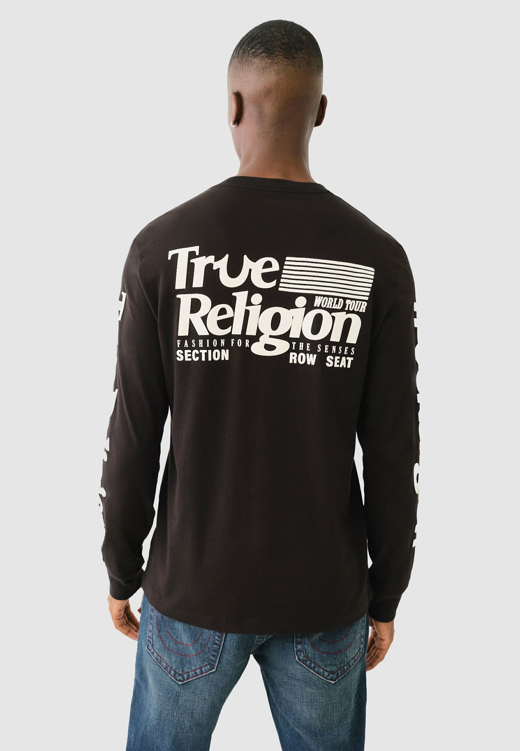 新品未使用 true religion ロンT True Religion Long sleeved top - black - Zalando