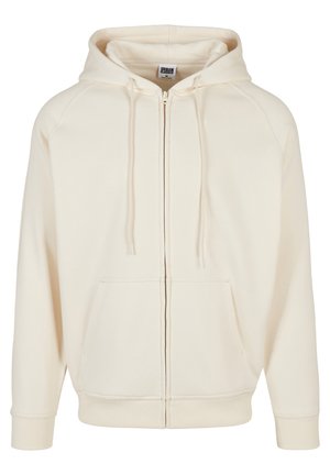 ZIP HOODY - Tröja med dragkedja - whitesand