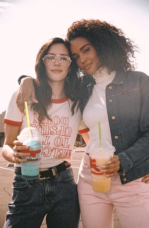 WRANGLER X STRANGER THINGS NANCY JACKET - Denimová bunda - classic blue denim