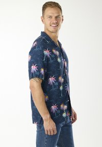 Blount & Pool HONOLULU - Overhemd - navy sea palm