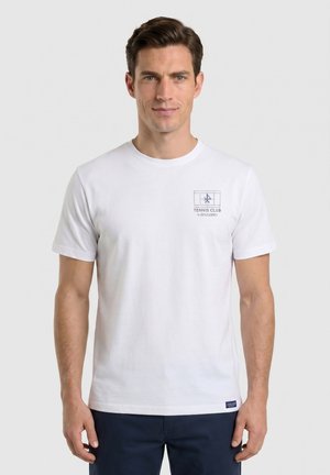 VALECUATRO, CAMISETA MODELO TENNIS CLUB - Camiseta estampada - blanco