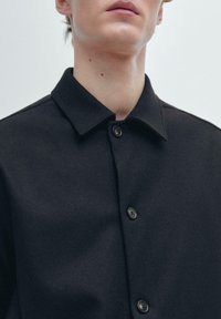 Massimo Dutti OVERSHIRT WITH POCKETS  - Leichte Jacke - dark blue