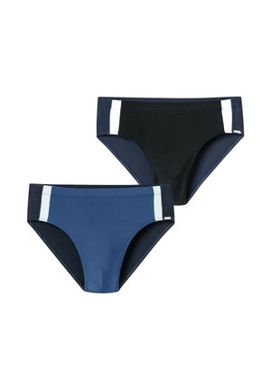 OCEAN 2-PACK - Costume da bagno a slip - blau/schwarz