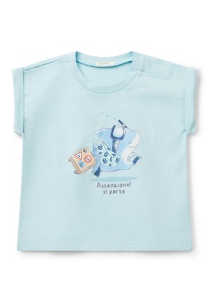 SHORT SLEEVE - Print T-shirt - blue