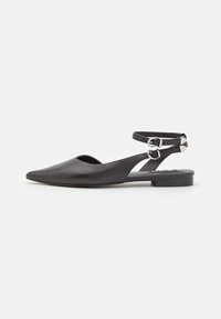 LEATHER - Kannarihmaga baleriinad - black