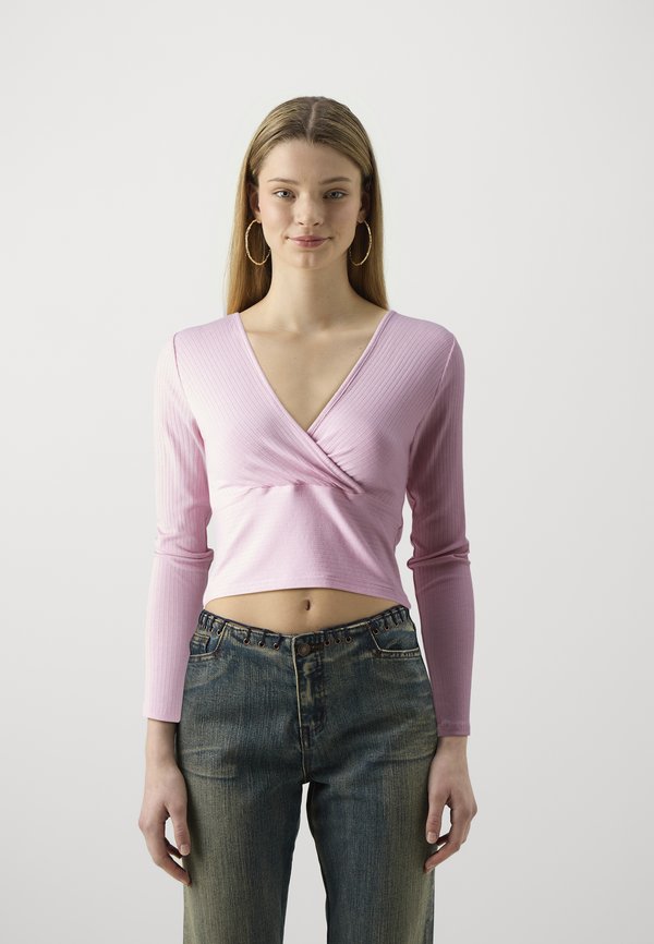 ONLFREYA WRAP - Long sleeved top - bleached mauve