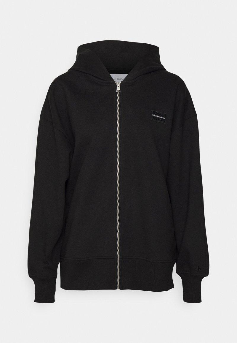 Calvin Klein Jeans BADGE Zipup sweatshirt ck black/black Zalando.de