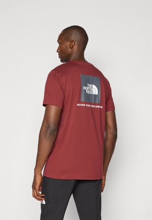 The North Face M SS BOX NSE TEE - Majica kratkih rukava s printom - sumac/asphalt grey