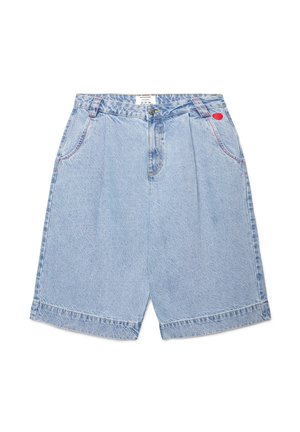 Terranova, BERMUDA CON RICAMI - Shorts di jeans - blu denim medio