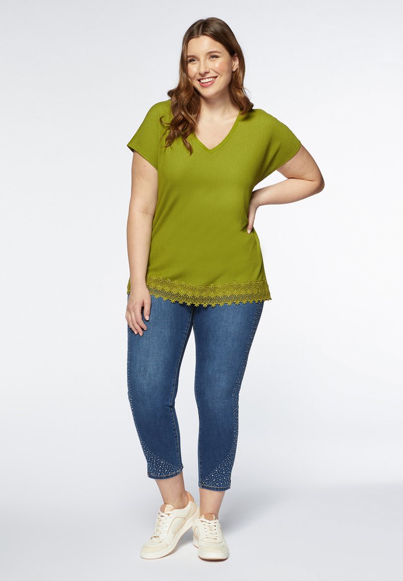 Fiorella Rubino T-shirt basic groen