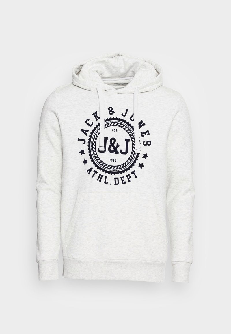 Herren Kapuzenpullover | Jack & Jones JJFLOCKER HOODIE Sweatshirt white melange/weiß - WB53317 Herren Kapuzenpullover | Jack & Jones JJFLOCKER HOODIE Sweatshirt white melange/weiß - WB53317