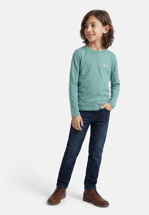 JJBRANDON TEE CREW NECK 2 PACK - T-shirt à manches longues - mineral blue/sunlight