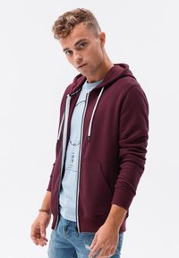 Ombre ZIP-UP  - Mikina na zip - burgundy