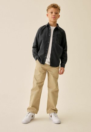 Next, REGULAR FIT - LONG SLEEVE DENIM SHIRT . - Camicia - charcoal grey
