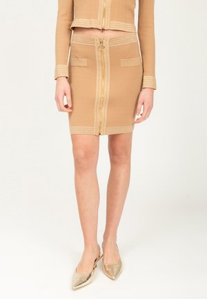 INFLUENCER FULL ZIP - Minirok - camel