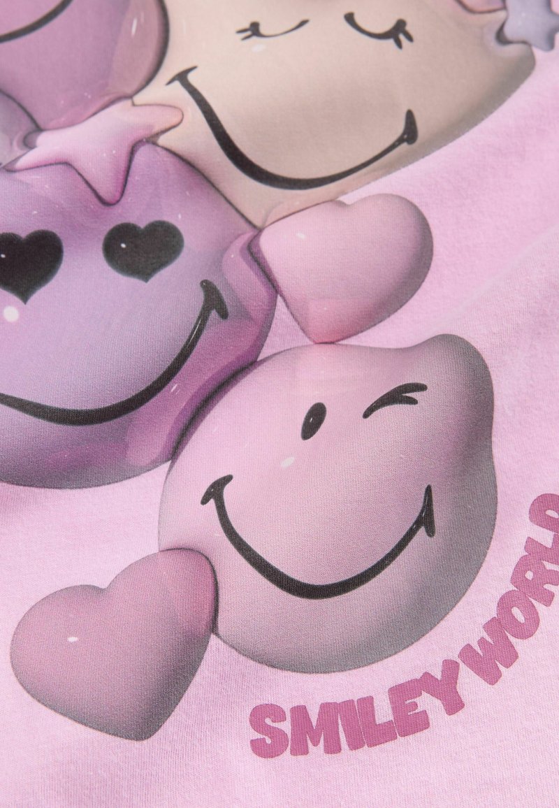Next REGULAR FIT GRAPHIC T-shirt print pink smiley world