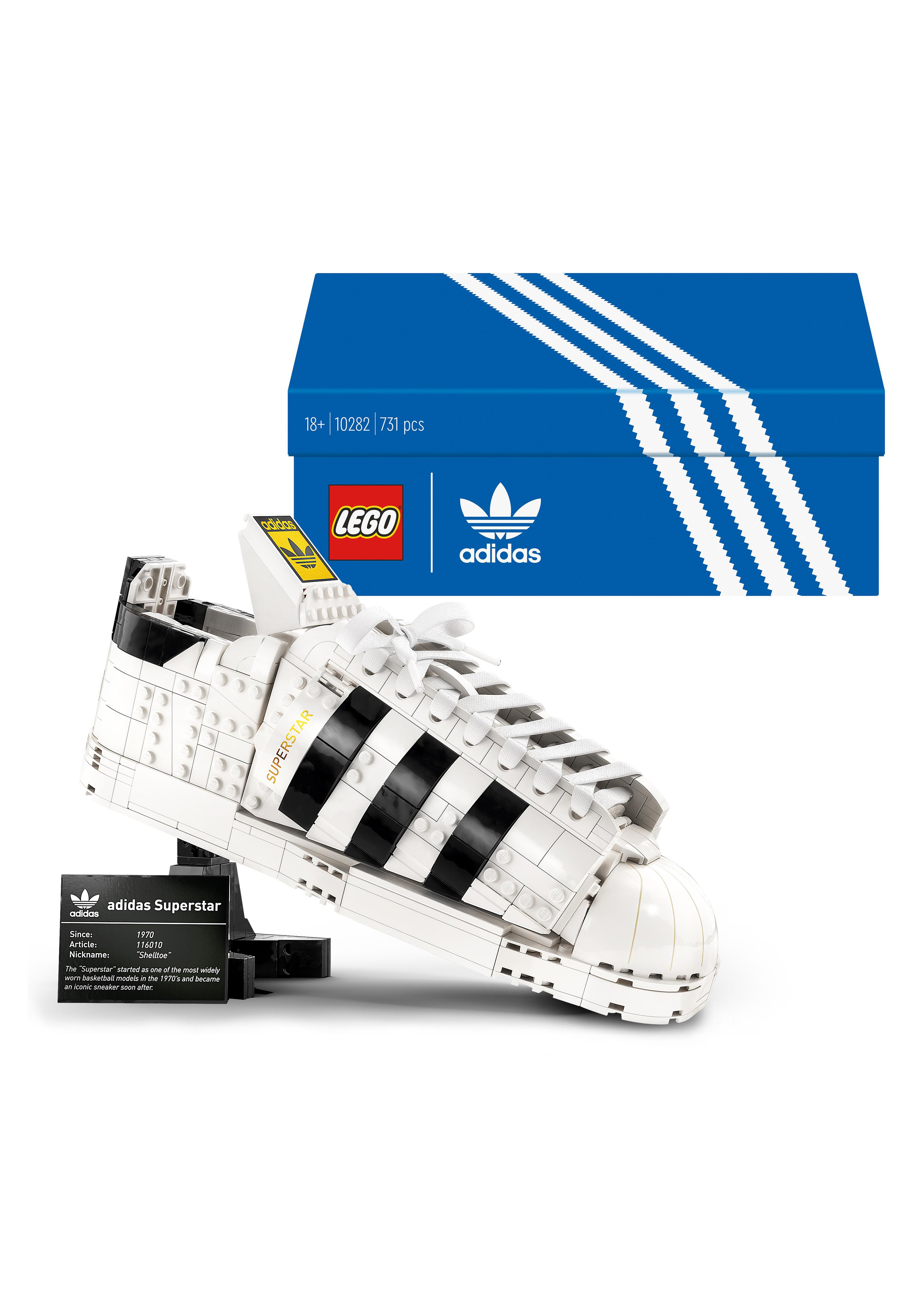 LEGO 10282 ADIDAS ORIGINALS SUPERSTAR SPORTSCHUH MODELLBAUSET - Costruzioni  - white/bianco - Zalando.it