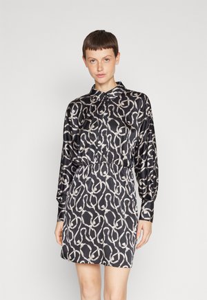 Vero Moda VMMALLE DRESS - Φόρεμα πουκάμισο - black/grey