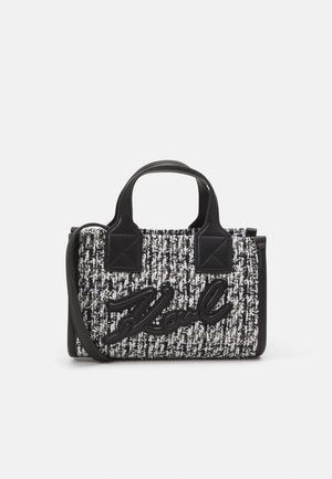 SKUARE TOTE - Bolso de mano - black/white