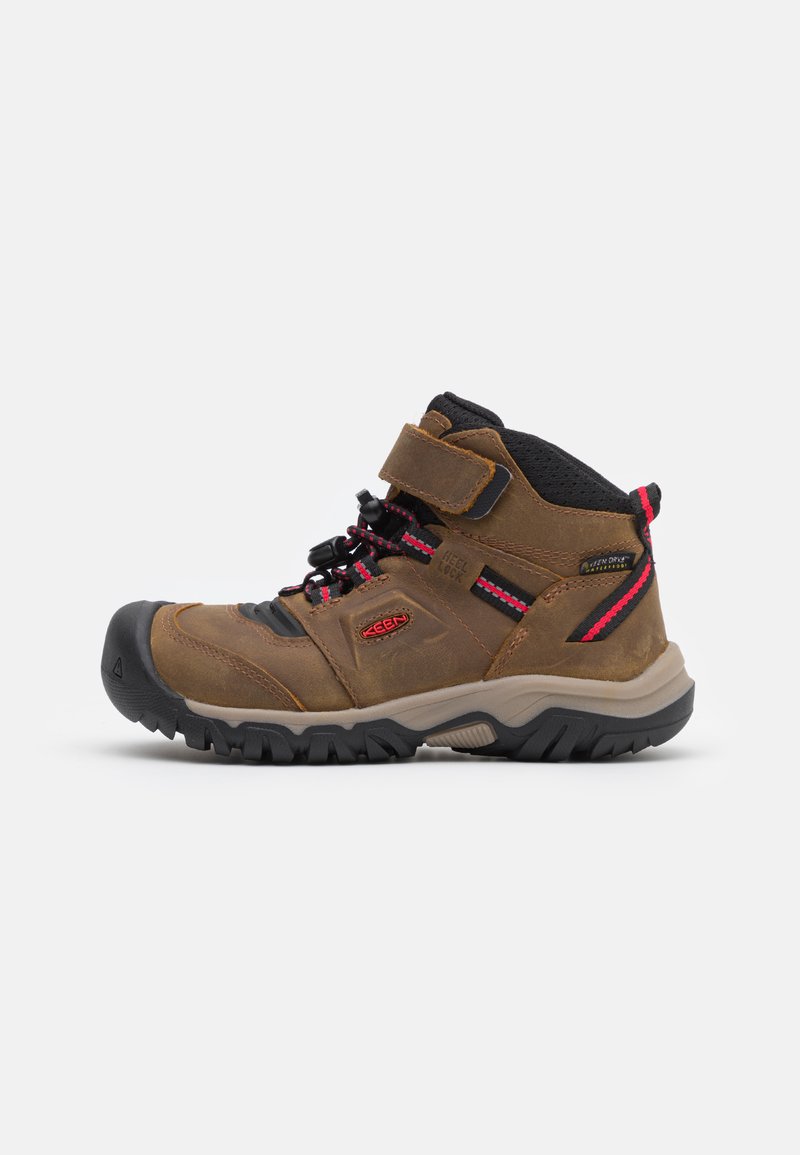 Keen - RIDGE FLEX MID WP UNISEX - Hikingschuh - brown/red, Vergrößern