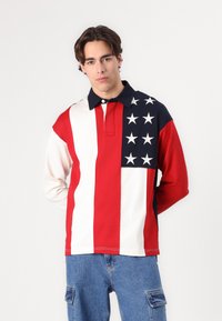 Tommy Hilfiger AMERICANA FLAG RUGBY UNISEX - Sudadera - desert sky