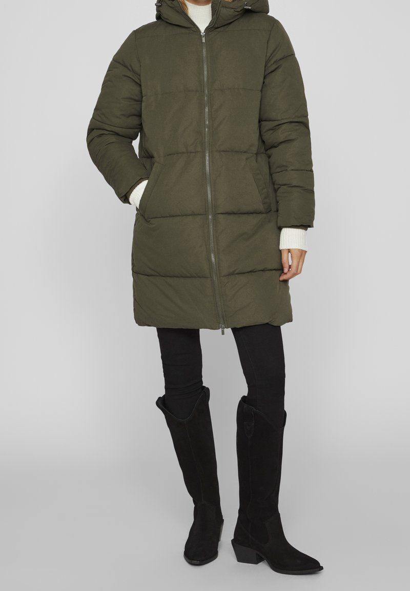 VILA Vinterkappa /-rock - dark green