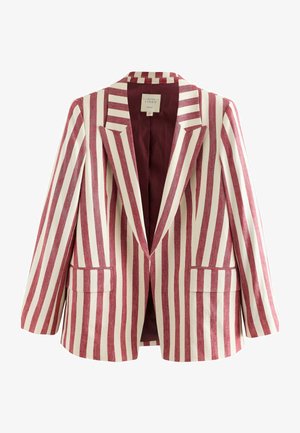 REGULAR FIT - STRIPED - Lühike jakk - red ecru